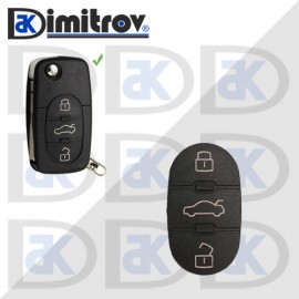 Бутони кутийка ключ 3 бутона Audi A2 A3 A4 A6 A8 TT